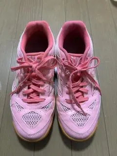 ミズノ卓球シューズ　ピンク23.5cm