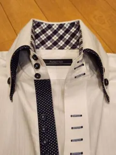 ​【希少/美品】高級 ドレスシャツ ワイシャツ Yシャツ S 37-80 白のサムネイル