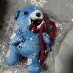 タグ付きゾンベアーマスコットキーホルダーブルー水色人形ぬいぐるみグッズゴシック系 タグ付きゾンベアーマスコットキーホルダーブルー水色人形