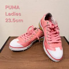 【Ladies23.5cm】PUMA ゴルフシューズ スパイク ピンクのサムネイル