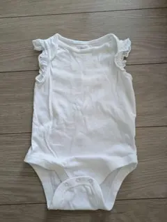 babyGAP　ホワイトロンパース 肩レース付き　70cm 6-12ヶ月