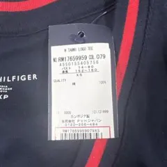 Tommy Hilfiger ネイビー Vネック Tシャツ XS