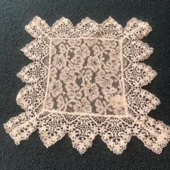 アンティーク　イングランド製　テーブルセンター レース生地　綿100