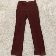 インターメッツォ　ストレート　パンツ　レッド　チノパン