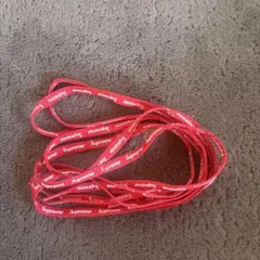 Supreme 赤 ロゴ入り シューレース　お値下げ交渉可能