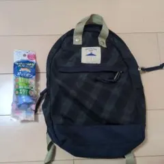 チェック柄小型リュック