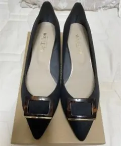 新品　ルタロン　スエード　バックル　パンプス