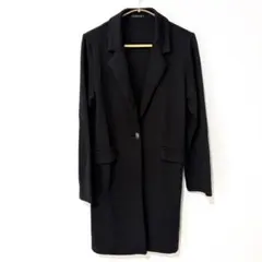 イング INGNI ニット チェスター コート ジャケット M ブラック