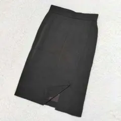 美品 ユナイテッドアローズ ウール混 タイトスカート 38 ダークブラウン M