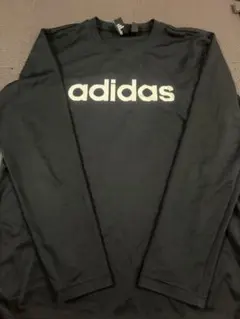 adidas ロゴプリント 長袖カットソー ブラック J/Oのサムネイル