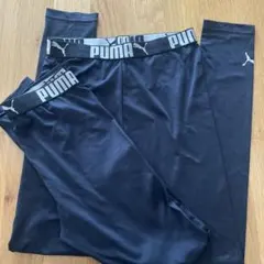 PUMA ブラック タイツ 150 2枚セット