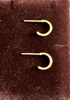 K18 フープピアス キャッチ無し