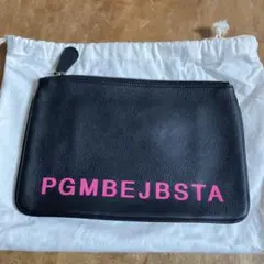 パーリーゲイツ　ノベルティ　黒　ポーチ クラッチバッグ　PGMBEJBSTAのサムネイル