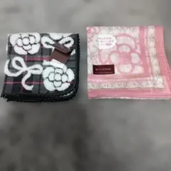 CLATHAS 花柄 ハンカチ２枚セット