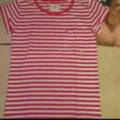 新品 HOLLISTER ホリスター ボーダー Tシャツ  S 半袖  赤