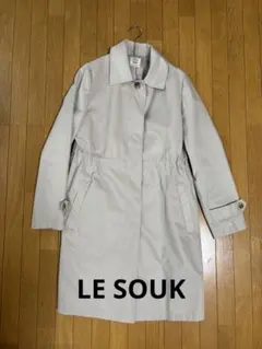 LE SOUK ベージュ トレンチコート ウエストゴム入りのサムネイル