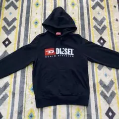 DIESELデニムディビジョンフード付きパーカー