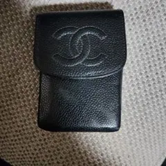 CHANEL 三つ折り財布 Wホック ステッチ型押し 737K〇 - メルカリ