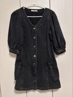 SLY デニムジャケットワンピース ブラック 6時間限定値下げ