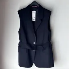 UNIQLO コントワー・デ・コトニエ ウールノースリーブジャケット 黒 S