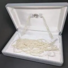 【テリ最強】本真珠 パール ロングパール ライスパール 全長158cm 未使用級