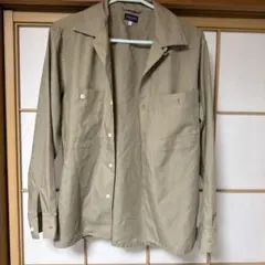 BACK NUMBER 長袖シャツ カーキベージュ Sサイズ