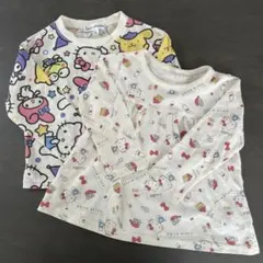 サンリオキャラクターズ・キティちゃん ロンT 90サイズ　2枚セット