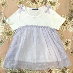 ムージョンジョン　シフォンTシャツ　130