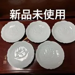 香蘭社　青磁 バラ銘々皿 5枚セット　新品未使用品のサムネイル