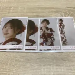 櫻坂46 大沼晶保 生写真 2024 浴衣 セミコンプ ヨリ2 チュウ ヒキ
