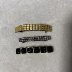 装飾付きヘアクリップ 3個セット