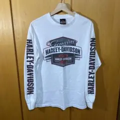 HARLEY-DAVIDSON ホワイト 長袖カットソー M