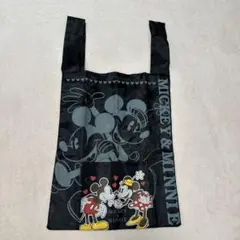 ミッキー＆ミニー　エコバッグ　黒