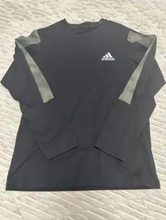 adidas ブラック 長袖カットソー Lサイズ　メンズ