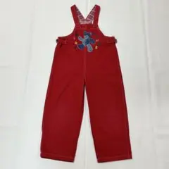 ミキハウス　サロペット　オーバーオール　100　赤色　美品　miki house
