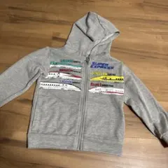 TRAIN GARAGE 新幹線デザイン パーカー 110