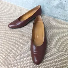 TRUSSARDI レザーパンプス フォーマル 22.5cm ブラウン