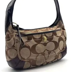 COACH hobo signature y2k bag 11600 brown