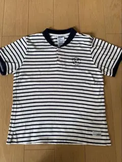 J.N.R.D　ポロシャツ　綿100 半袖 ネイビー ホワイト