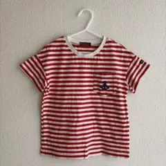 【リンクコーデ】moujonjon ボーダーTシャツ キッズ 120のサムネイル