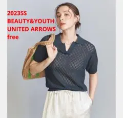 ほぼ新品＊BEAUTY&YOUTH UNITED ARROWSポロスカシニットnのサムネイル