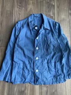 60s ドイツ軍 カバーオール ワークジャケット サックスブルー