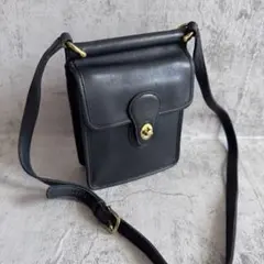 USA製】オールドコーチ DEVON ショルダーバッグ 黒 ターンロック