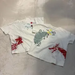 新品　和柄　Tシャツ 2枚セット　龍　鯉　95
