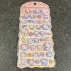 ハローキティ　コットンパフィーシール　サンリオ　クラックス