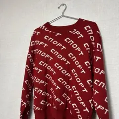 ★激レア★ gosha rubchinskiy ニット　ウールセーター　総柄　赤のサムネイル