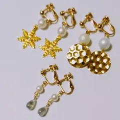 イヤリングまとめ売り　ホワイト