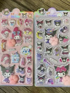 マイメロ＆クロミ 肉球ぷにぷにシール2枚セット