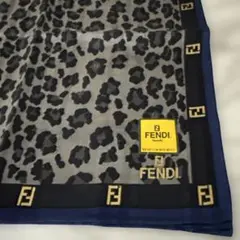 FENDI レオパード柄 ハンカチ