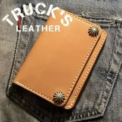 ミドル トラッカーウォレット 3層 昭南皮革 多脂ベンズ ヌメ革 - メルカリ